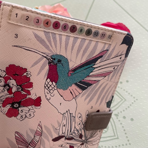House of Disaster Passport Holder Travel Wallet Hummingbird Colourable Art Book - Picture 9 of 15